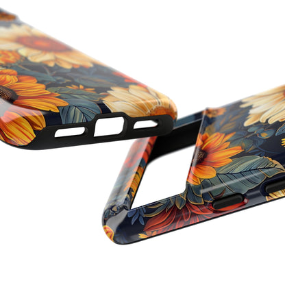 Floral Tough Phone Case | Sunflower Design, iPhone Cover, Protective Case, Gifts for Her, Floral Phone Accessory