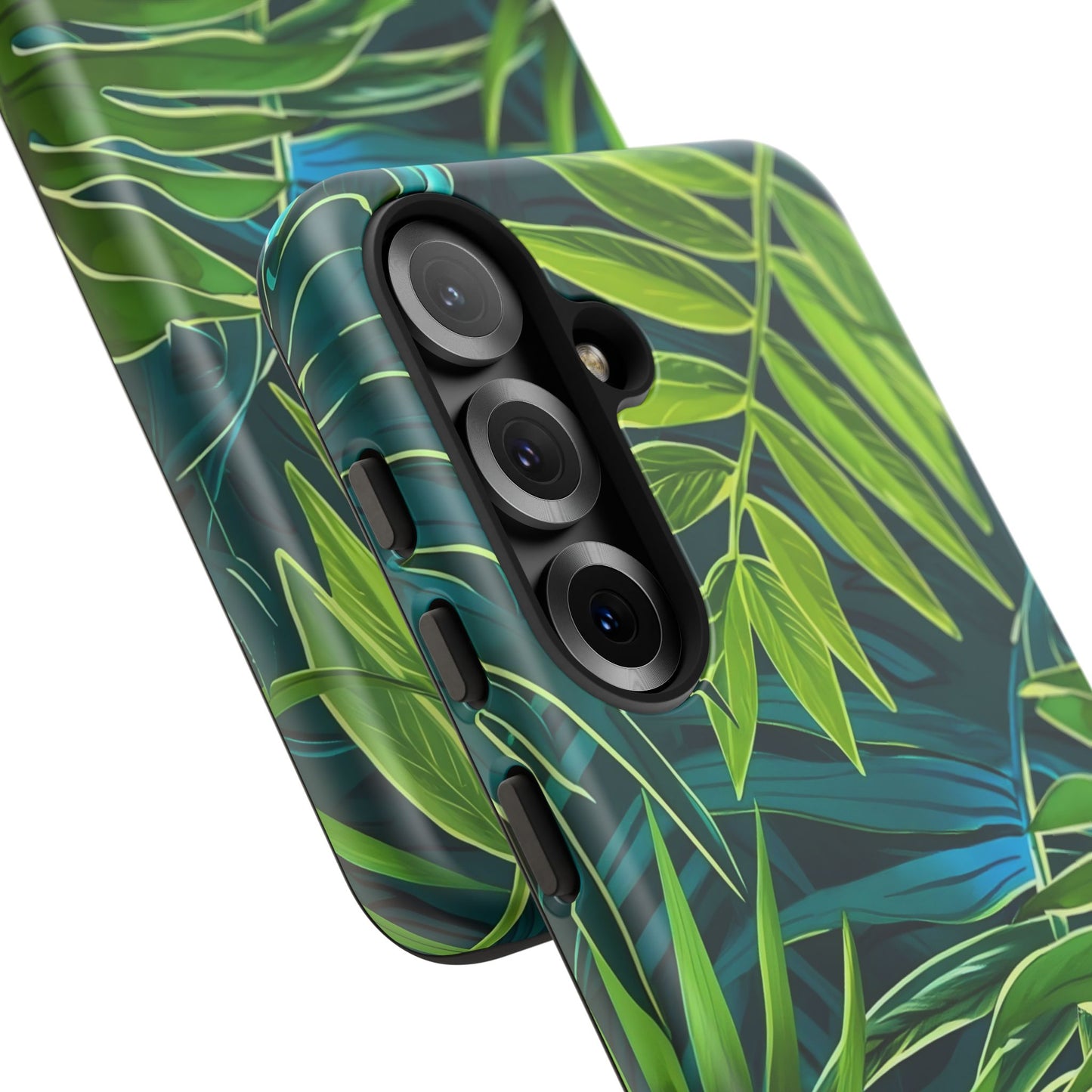 Tropical Phone Case - Durable Green Leaf Design, Eco-Friendly Gift, Trendy Accessory, Nature Lover's Case, Summer Vibes