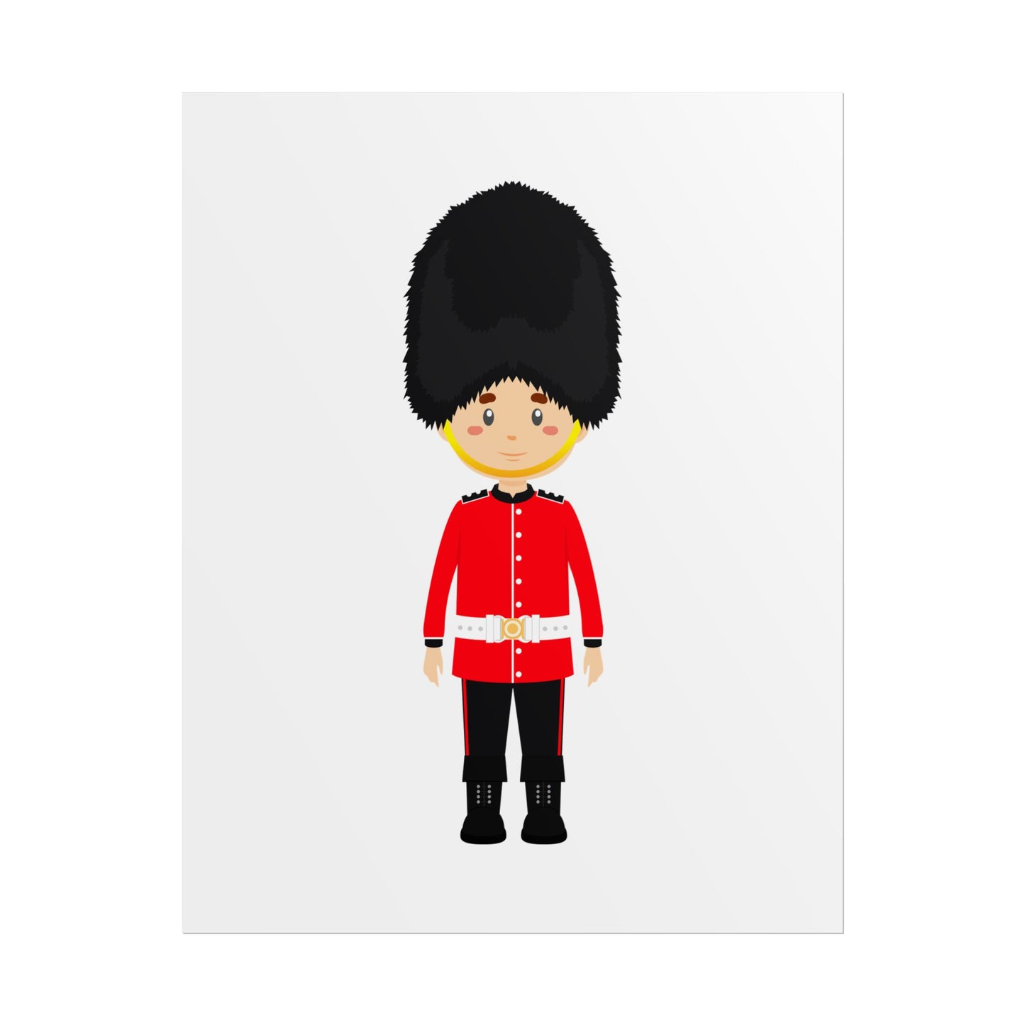Adorable British Soldier Rolled Posters, Kids Room Decor, Unique Gift, Nursery Art, Educational Wall Art