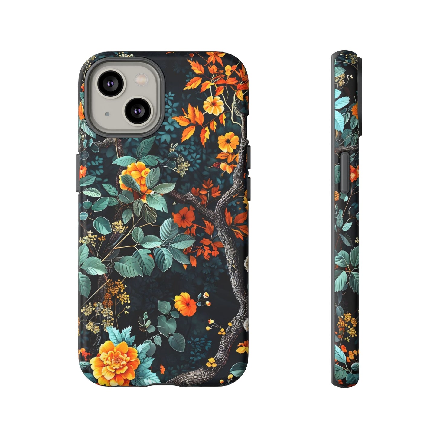 Floral Phone Case | Tough Cases, Protective Cover, Gift for Her, Autumn Vibes, Floral Phone Accessory, Unique Design
