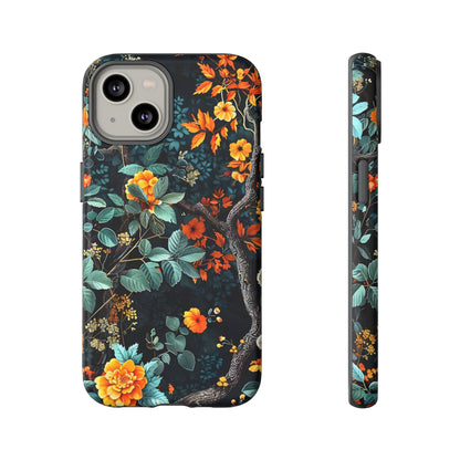 Floral Phone Case | Tough Cases, Protective Cover, Gift for Her, Autumn Vibes, Floral Phone Accessory, Unique Design