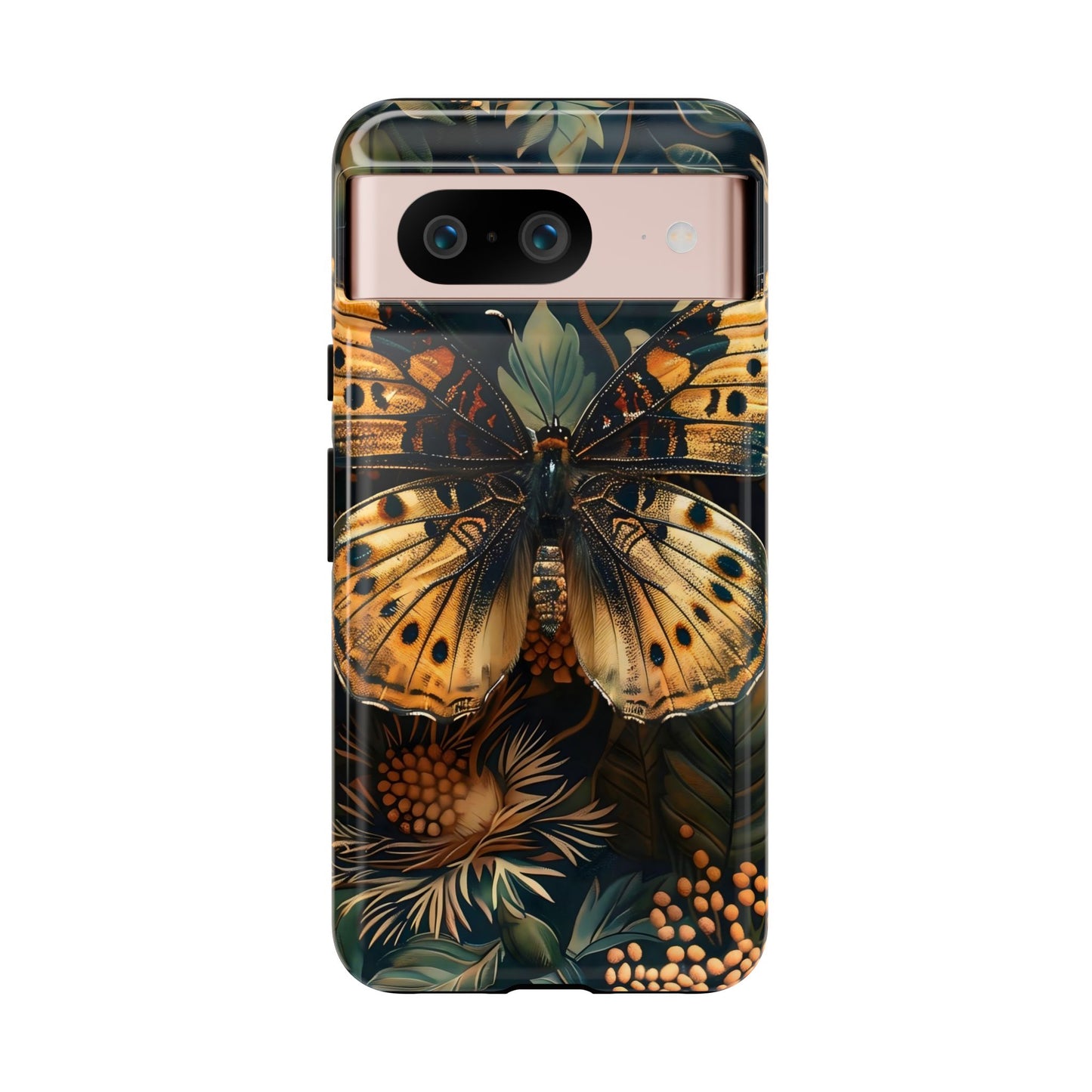 Butterfly Floral Phone Case, Tough Cases, Protective Cover, Unique Gift, Nature Lover, Art Print, Spring Decor