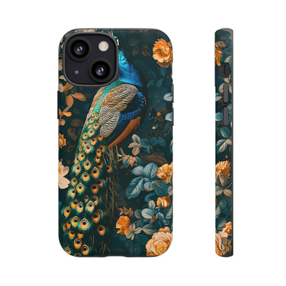 Peacock Phone Case - Elegant Floral Design, Tough Case for Protection, Unique Gift for Nature Lovers, Stylish Accessory, Eco-Friendly