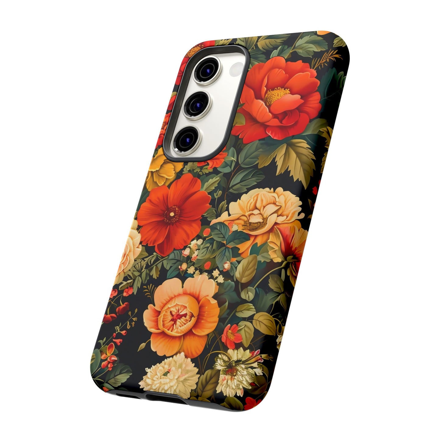 Floral Phone Case, Tough Cases, Decorative Tech Accessories, Gift for Her, Nature Lover Gift, Boho Style Case, Spring Floral Cover