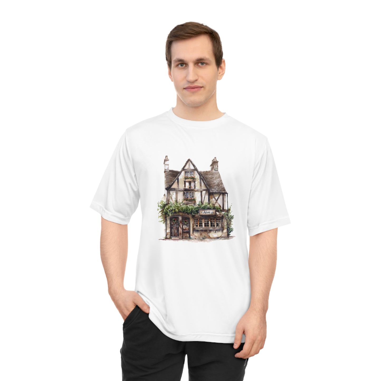Unisex Zone Performance T-shirt - Welcome to the English Countryside Cottage