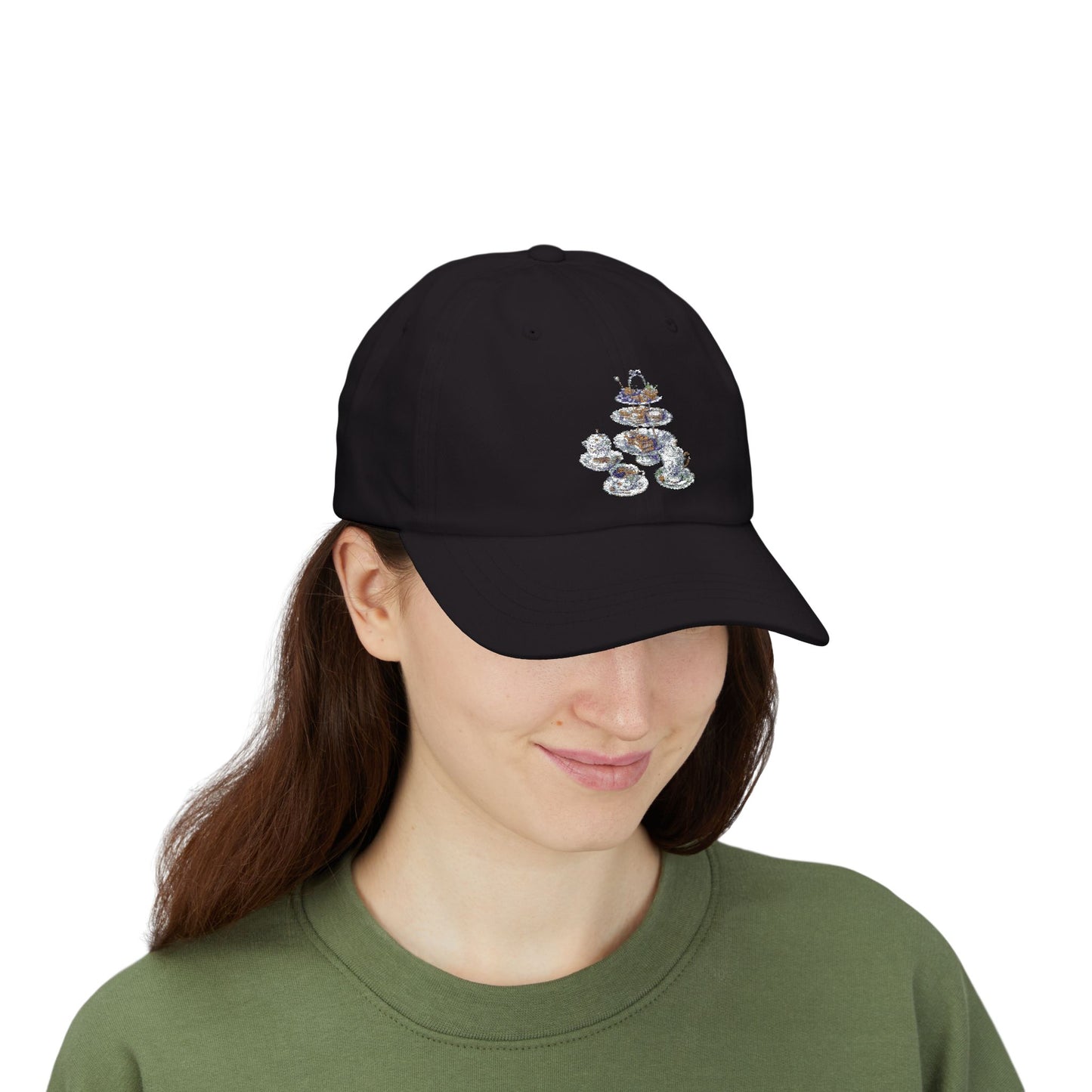 Classic Dad Cap with Whimsical Teacup Design, Fun Gift for Tea Lovers, Casual Stylish Hat, Perfect for Birthdays, Picnics, and Everyday Wear