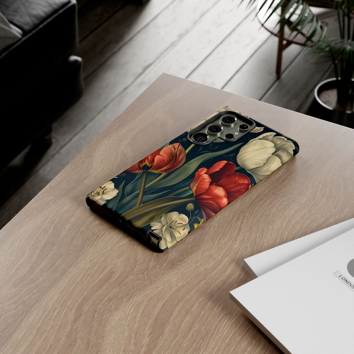 White Flower Tough Cases