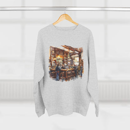 Unisex Crewneck Sweatshirt - London Pub Interior British Tavern