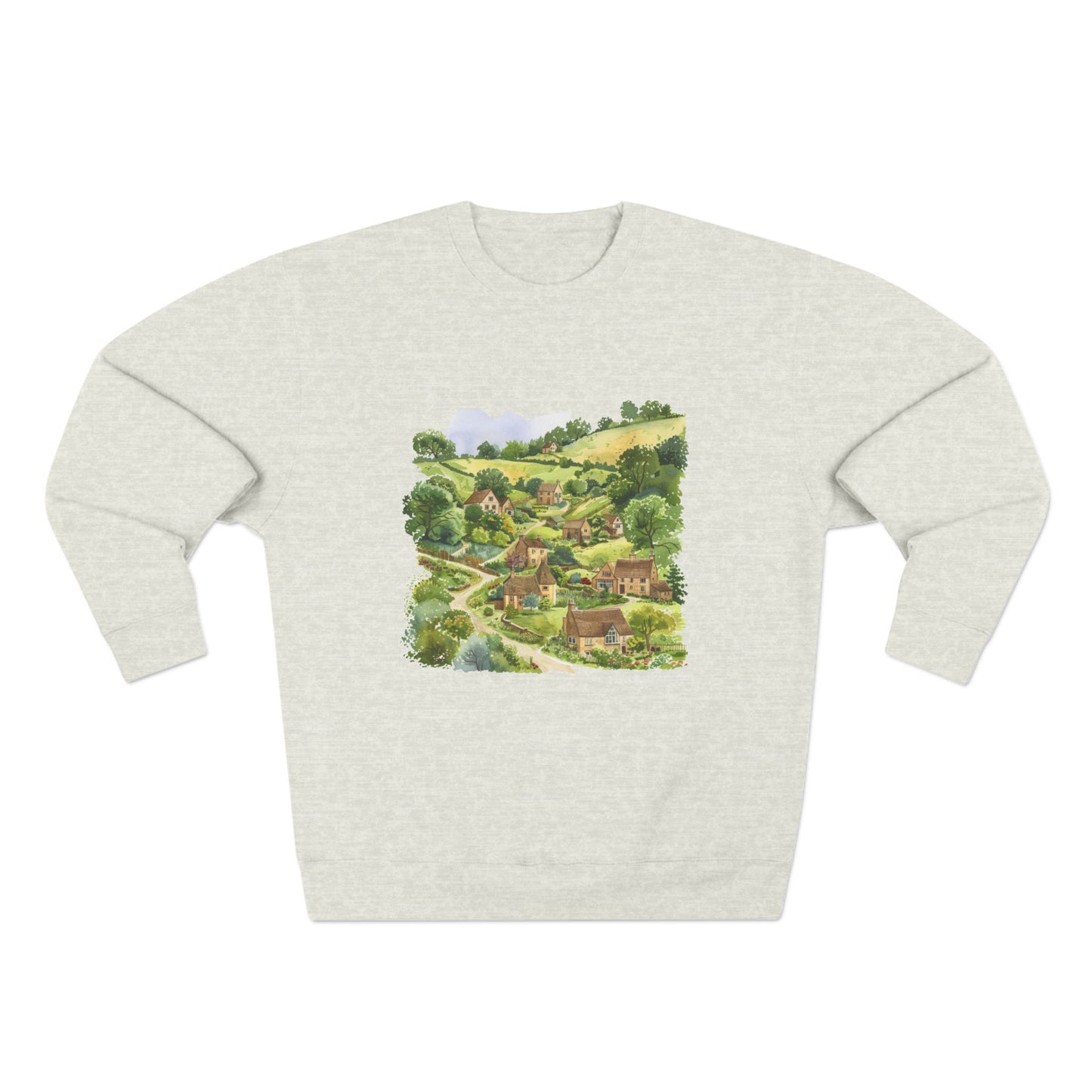 Unisex Crewneck Sweatshirt - Street London Aesthetics Urban Charm and Classic City Vibes