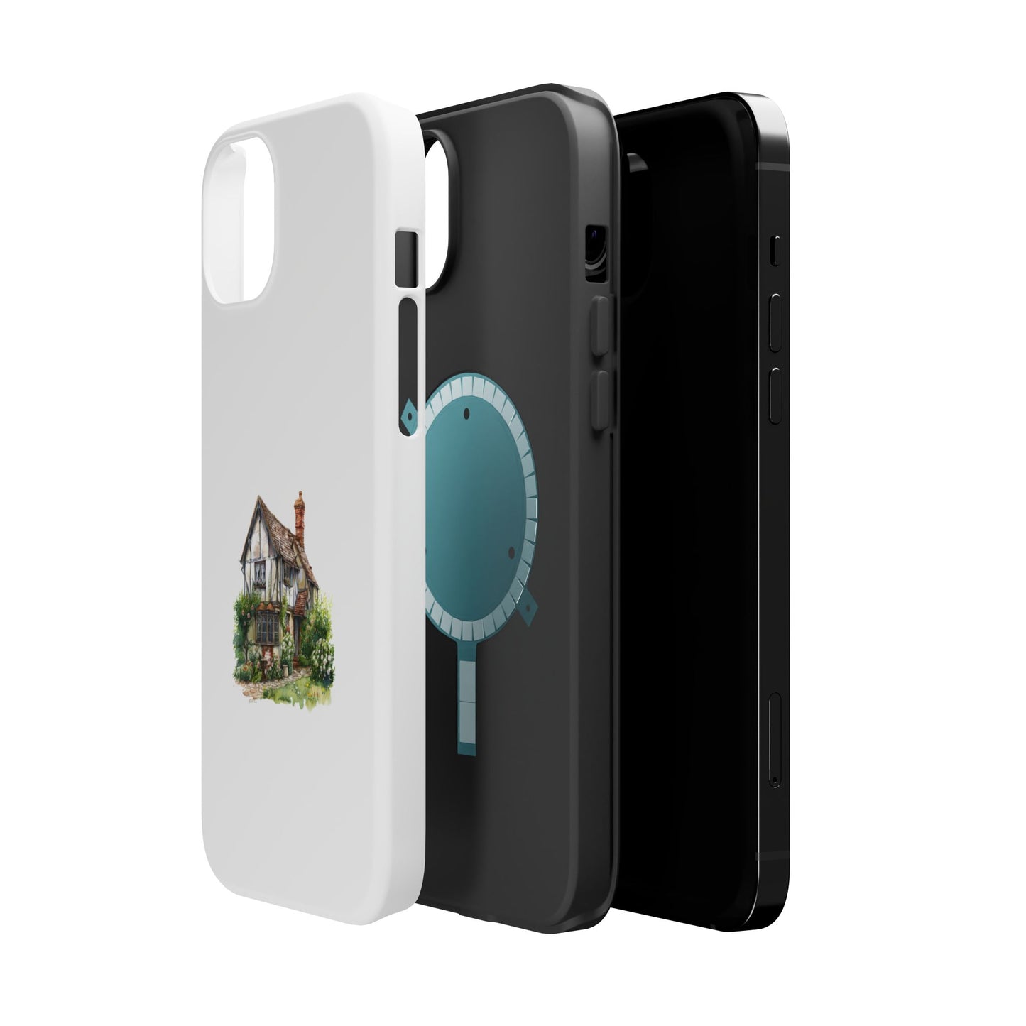 Magnetic Phone Cases, Whimsical Cottage Design, Unique Gift, Phone Accessory, Artful Cases for Nature Lovers, Customized Options