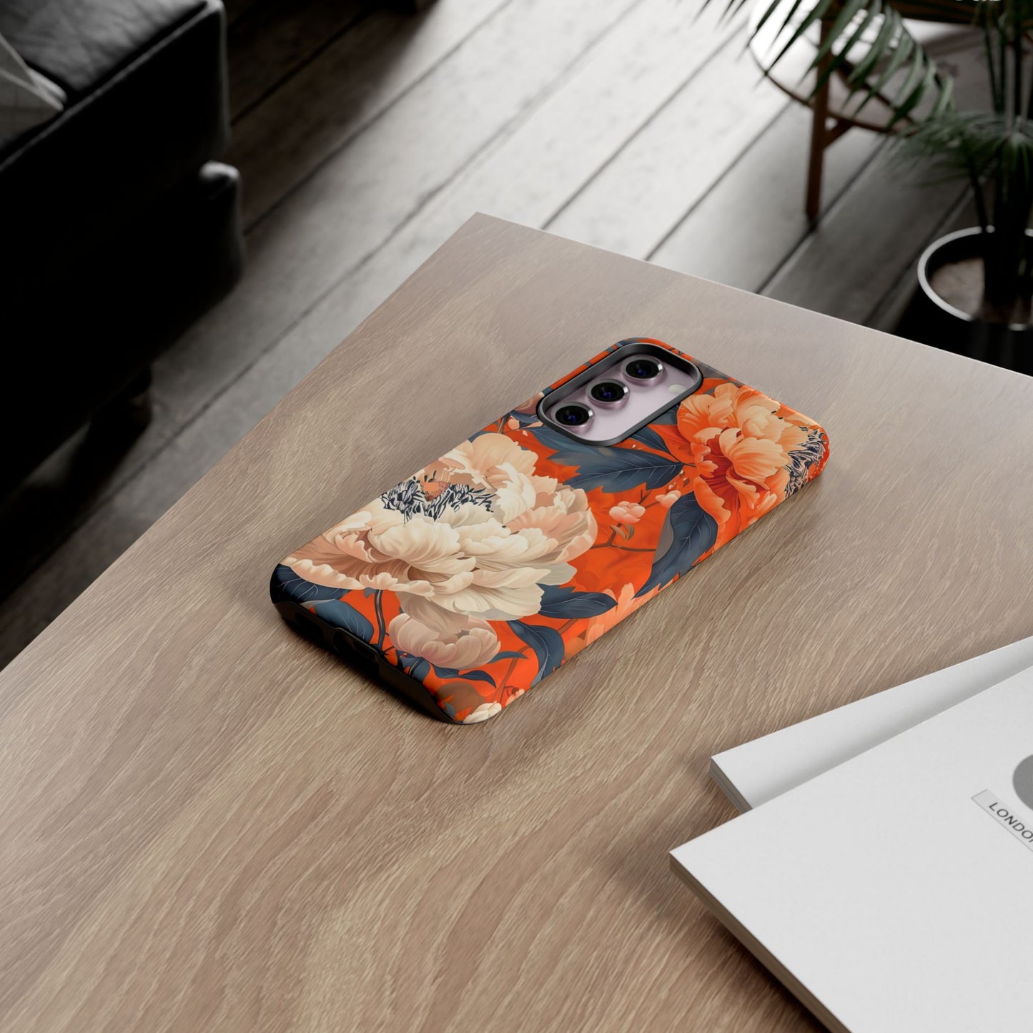Floral Tough Case, Durable Floral Phone Case, Stylish Protection Case, Gift for Her, Spring Accessories, Mother’s Day Gift
