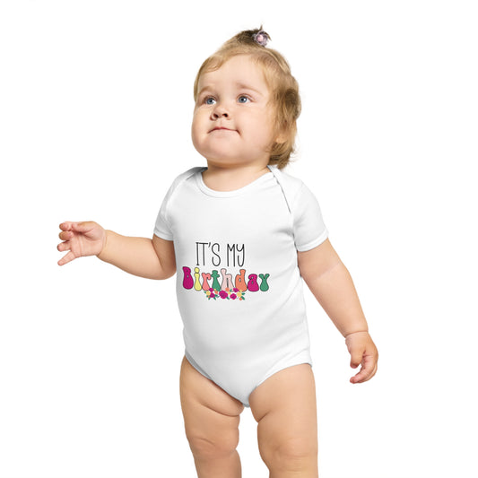 Cute Birthday Baby Bodysuit - It's My Birthday Bodysuit for Little Ones