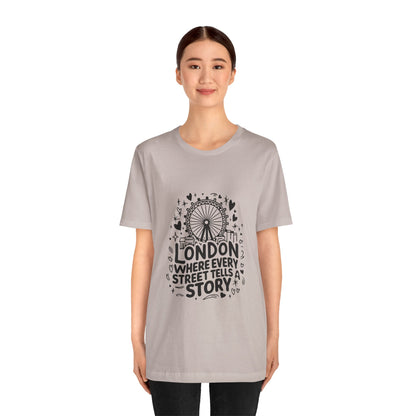 Unisex Jersey Short Sleeve Tee - London's Story Telling Street