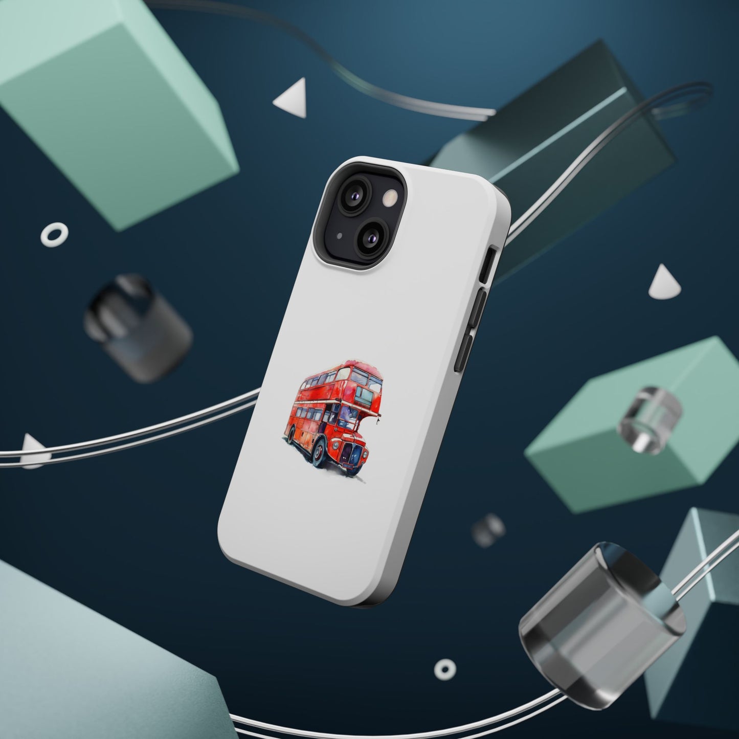 Stylish Magnetic Phone Cases | London Bus Design, Unique Gift for Travelers, Durable Protection, Trendy Accessories, Phone Covers