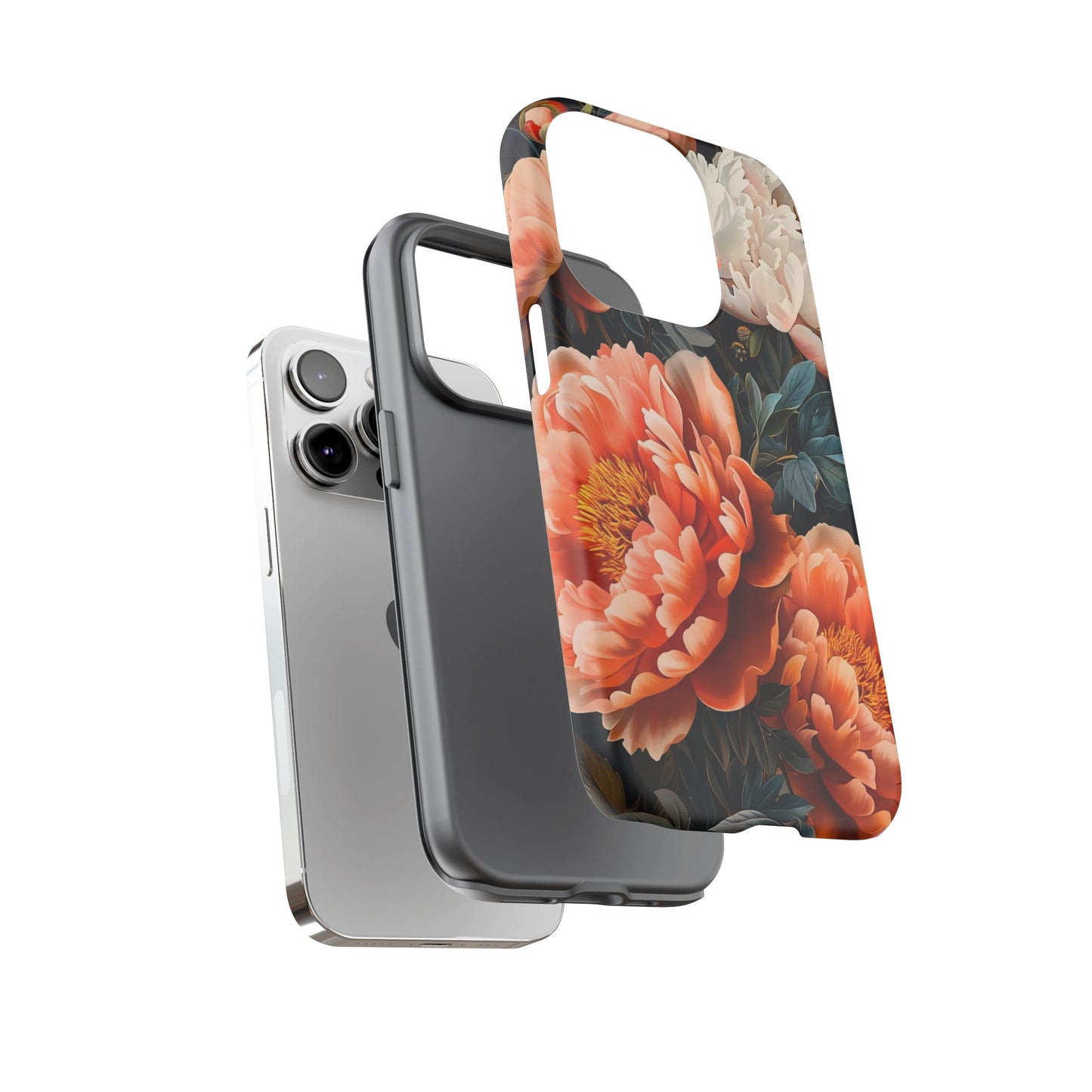 Floral Phone Case - Tough Cases, Durable Cover, Flower Design, Unique Gift, Phone Accessories