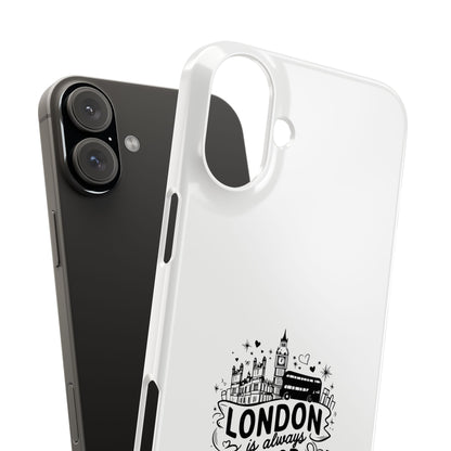 Stylish London Phone Case, Slim Phone Case for Travelers, Gift for London Lovers, Unique Phone Cover, Trendy Cell Phone Protector