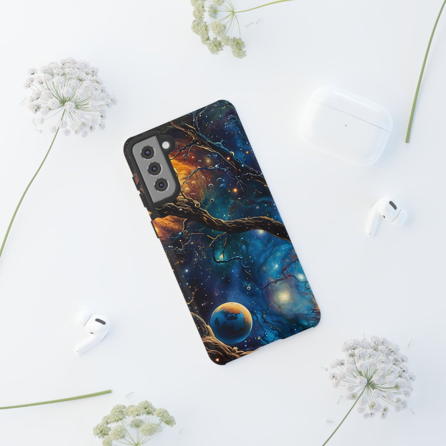 Galaxy-Themed Phone Case, Astronaut Gift, Space Lover Accessory, Unique Phone Cover, Cosmic Art Case