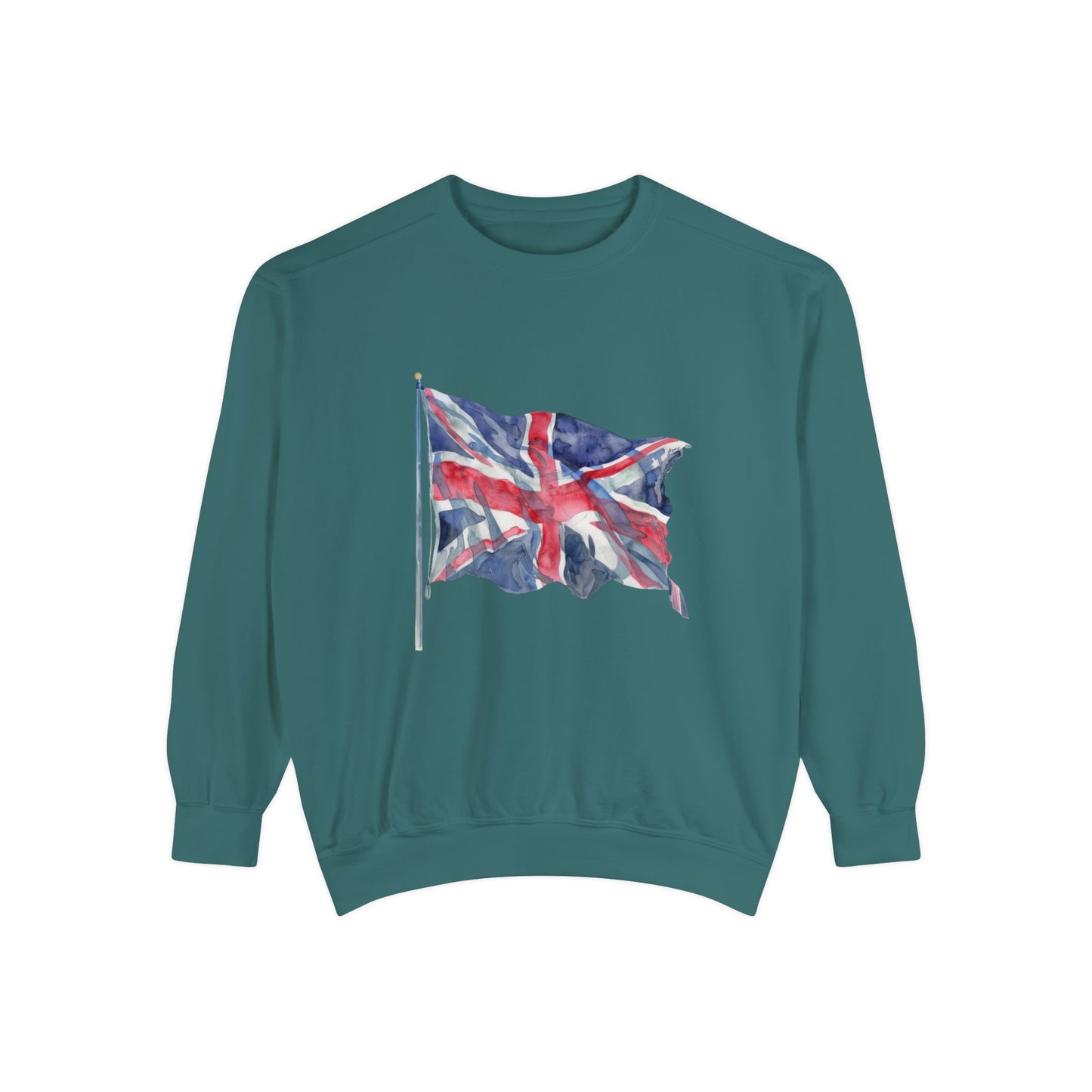 Unisex Garment-Dyed Sweatshirt Trendy - British Flag