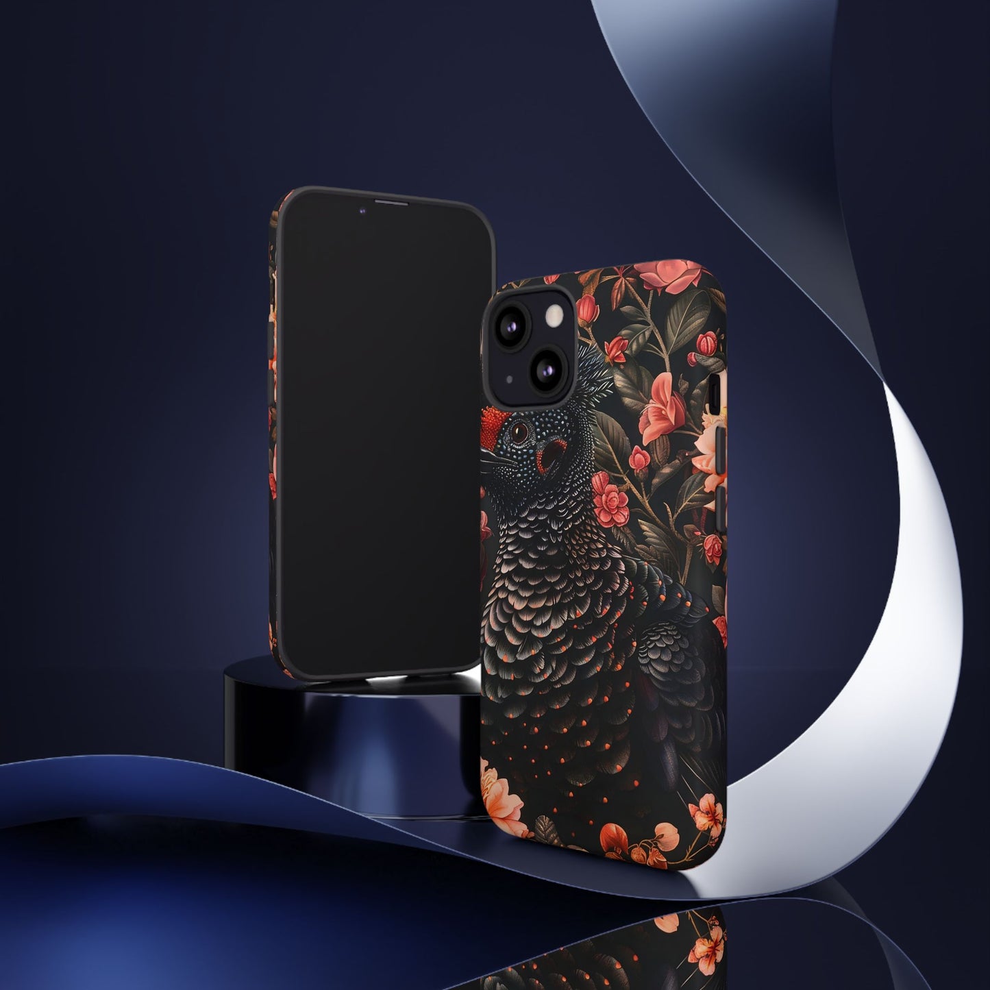 Tough Cases: Floral Design Phone Case, Stylish Protection for Your Phone, Unique Gift for Bird Lovers, Vibrant Floral Art, [...]