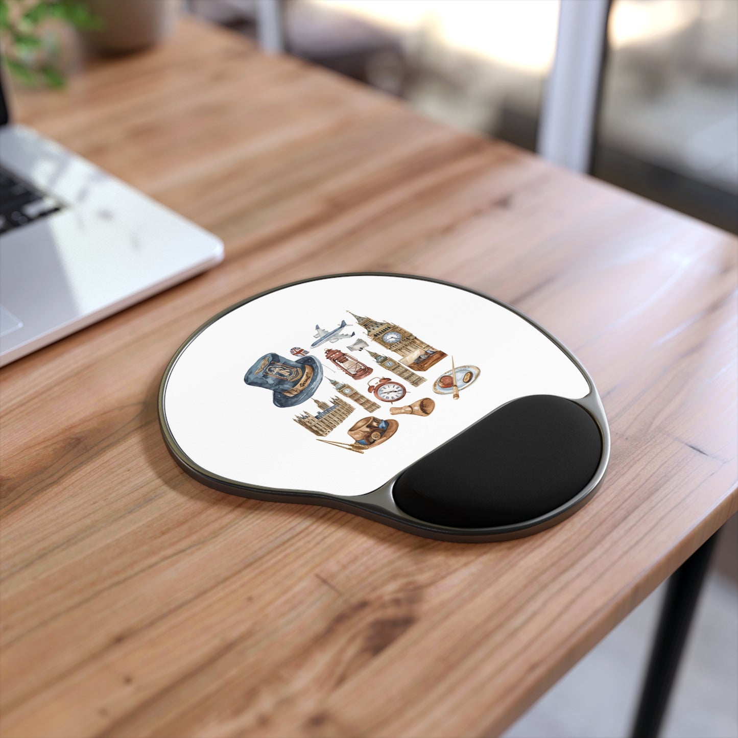 Architectural Mouse Pad With Wrist Rest