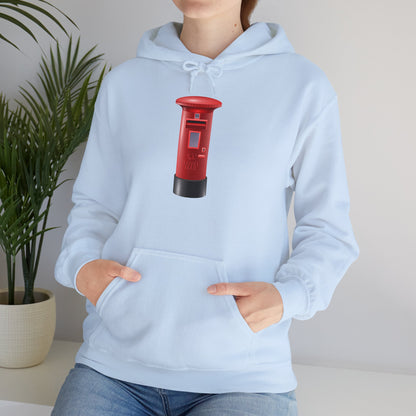 Unisex Heavy Blend™ Hooded Sweatshirt - Classic UK Royal Mailbox Design