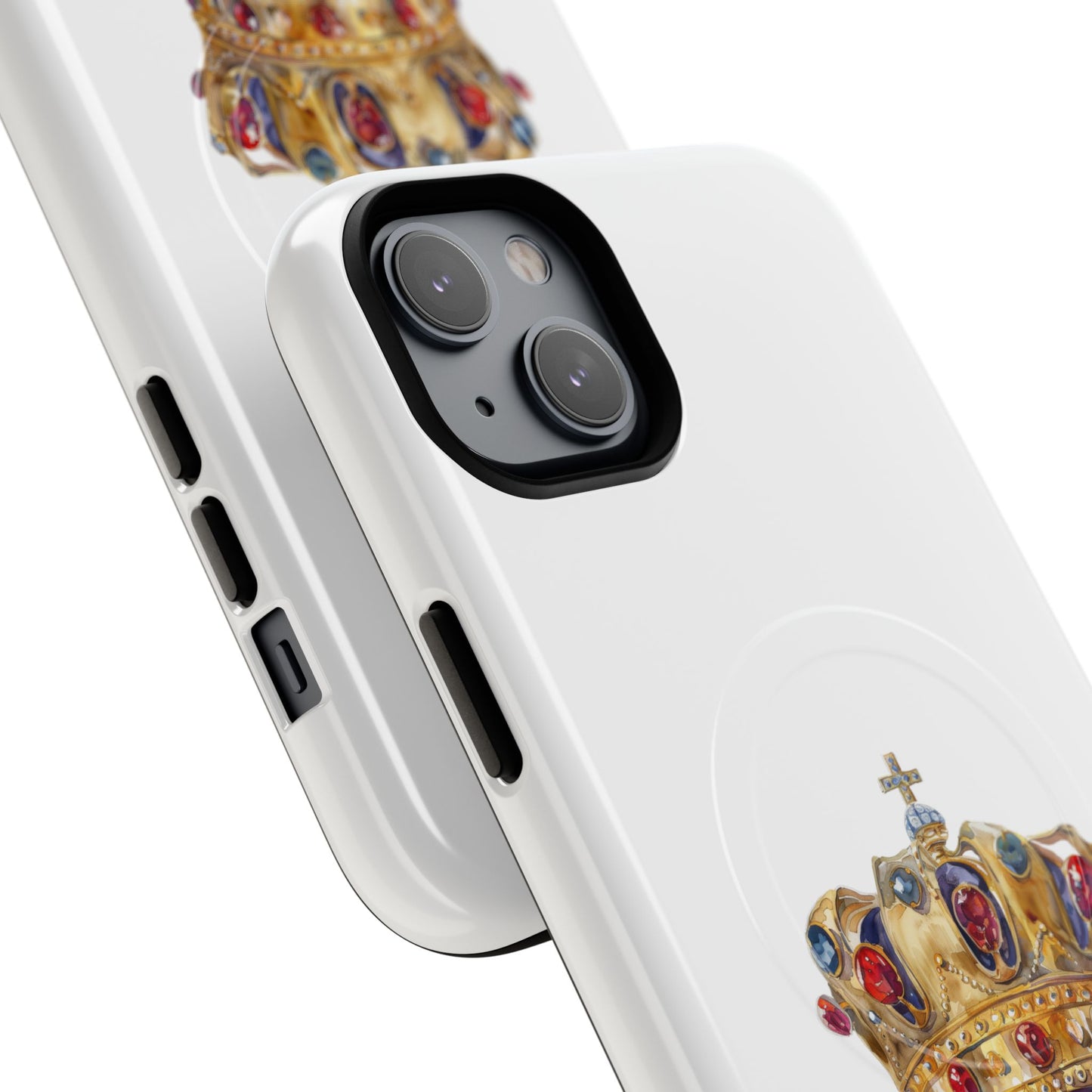 Royal Crown Magnetic Phone Case, Durable Phone Cover, Stylish Tech Accessory, Perfect Gift for Him & Her, Unique Design Case