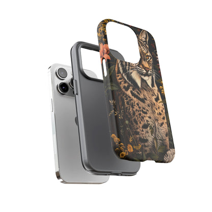 Wildlife Phone Case with Lynx Design, Tough Cases, Animal Lovers Gift, Nature Inspired Accessories, Unique Tech Protection