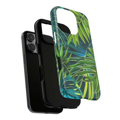 Tropical Phone Case - Durable Green Leaf Design, Eco-Friendly Gift, Trendy Accessory, Nature Lover's Case, Summer Vibes