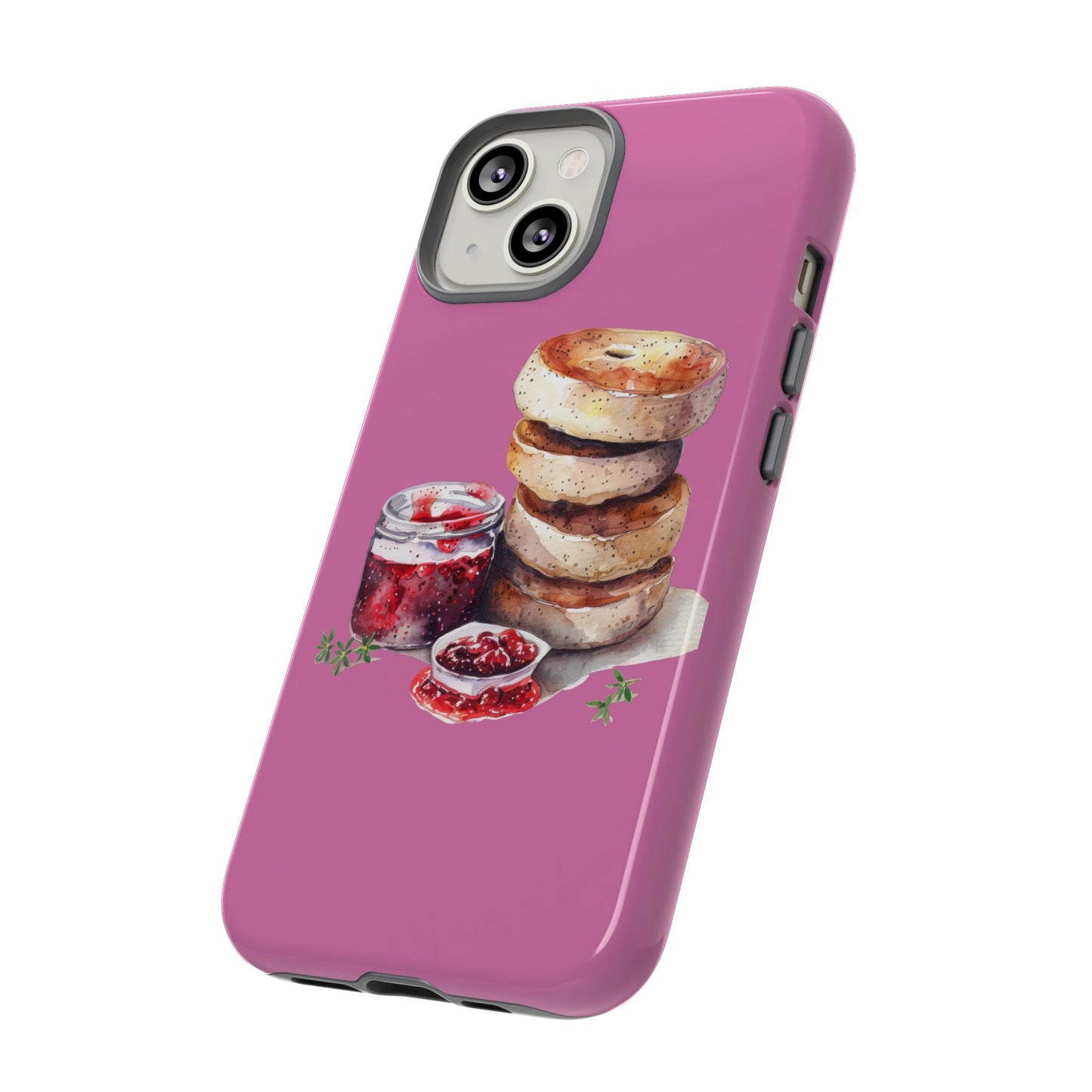 Cute Bagel Phone Case, Tough Cases for Food Lovers, Unique Gifts for Foodies, Phone Accessories for Breakfast Lovers, Fun and Stylish Cases