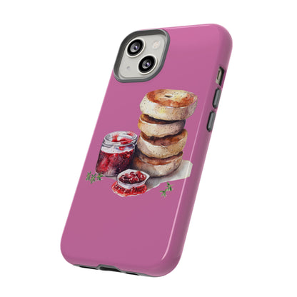 Cute Bagel Phone Case, Tough Cases for Food Lovers, Unique Gifts for Foodies, Phone Accessories for Breakfast Lovers, Fun and Stylish Cases