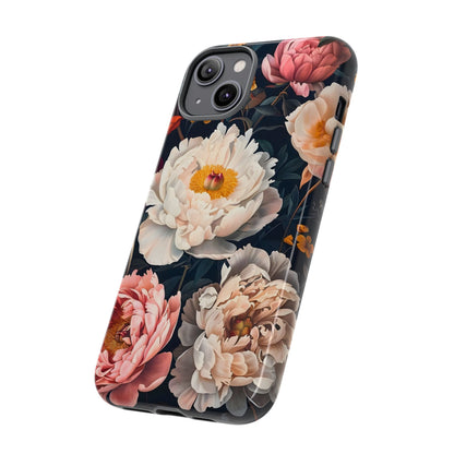Floral Phone Case, Tough Phone Cover, Flower Design, Unique Gift for Her, Trendy Accessory, Spring Decor