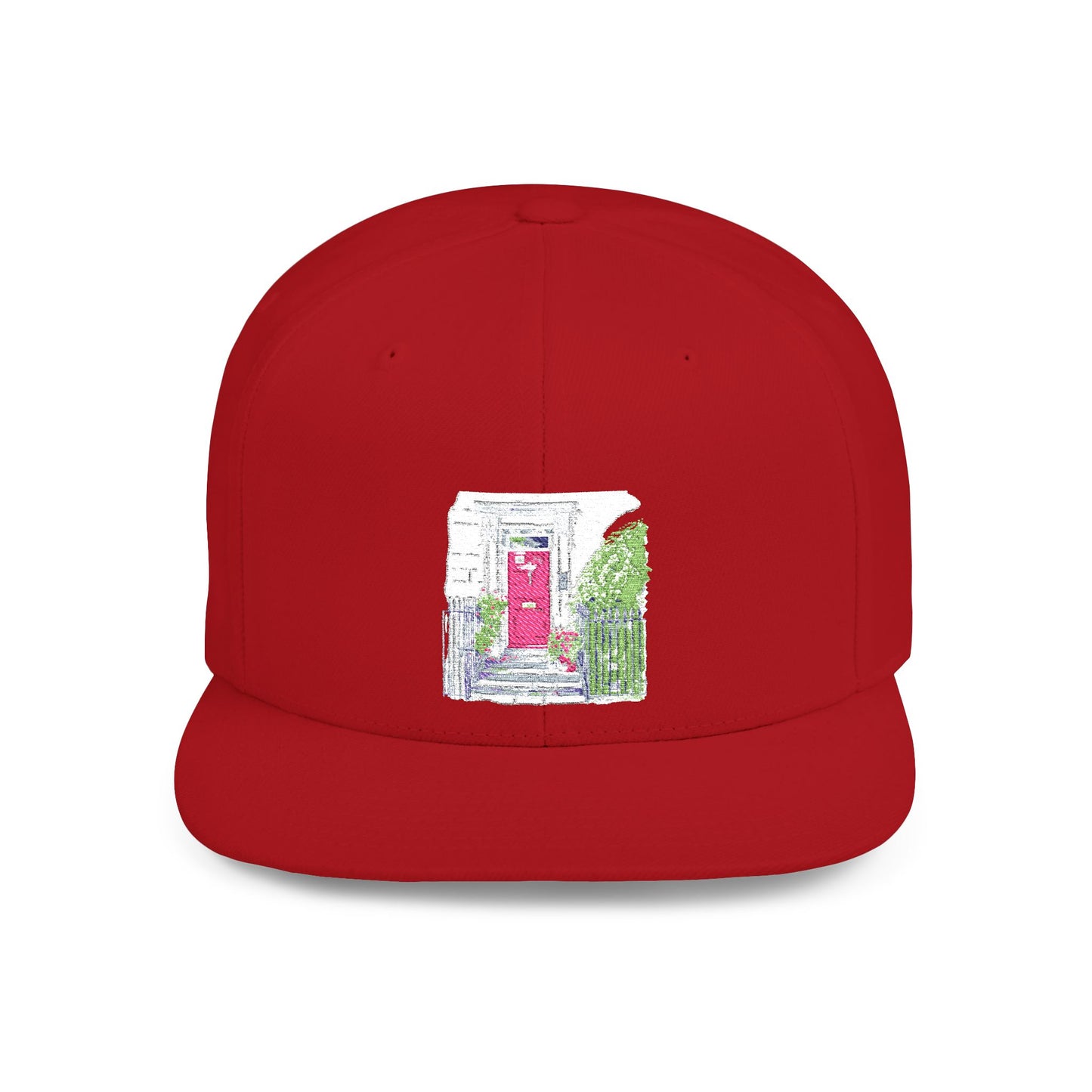 English Countryside Landscape Flat Bill Snapback