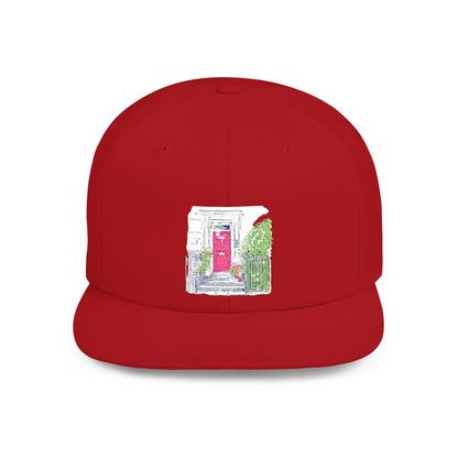 English Countryside Landscape Flat Bill Snapback