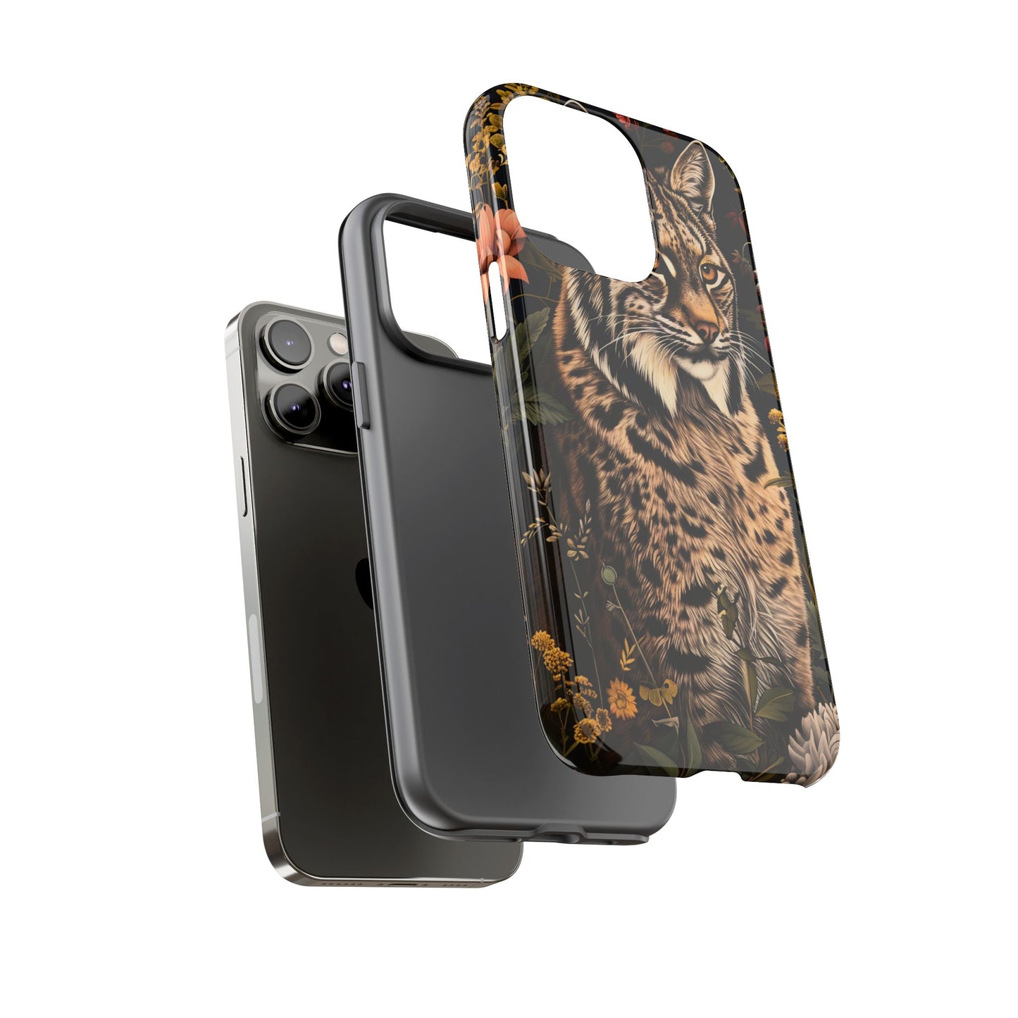 Wildlife Phone Case with Lynx Design, Tough Cases, Animal Lovers Gift, Nature Inspired Accessories, Unique Tech Protection