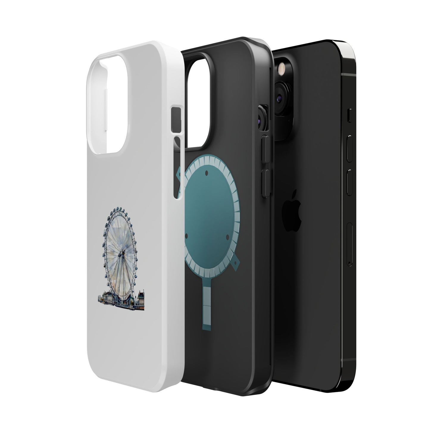 Stylish Magnetic Phone Cases with London Eye Design, Custom Phone Covers, Unique Gift for Travelers, Chic Electronic Accessories