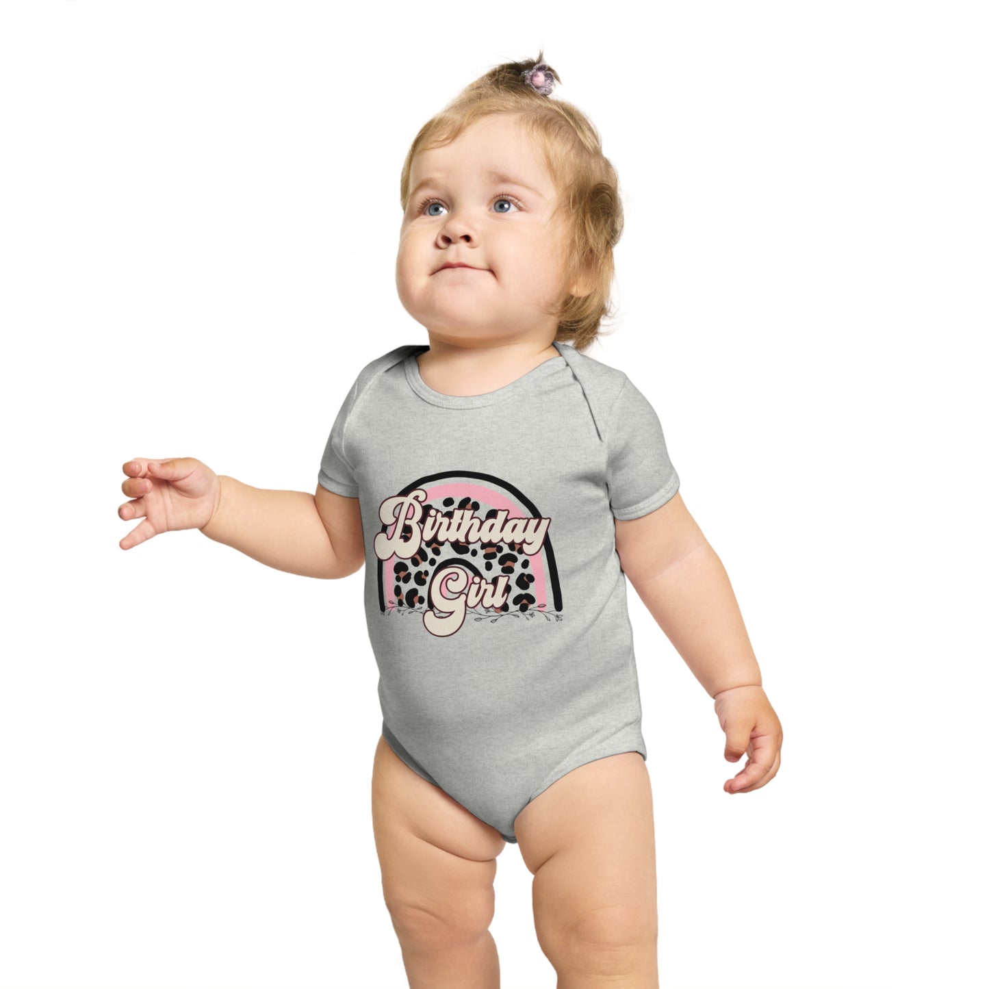 Birthday Girl Short Sleeve Baby Bodysuit - Perfect for Celebrating Little Ones
