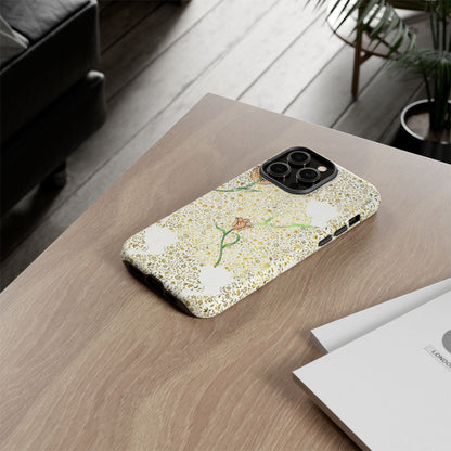 Elegant Floral Phone Case, Tough Cases for iPhone, Stylish Smartphone Cover, Protection with Floral Art, Unique Gift for Her