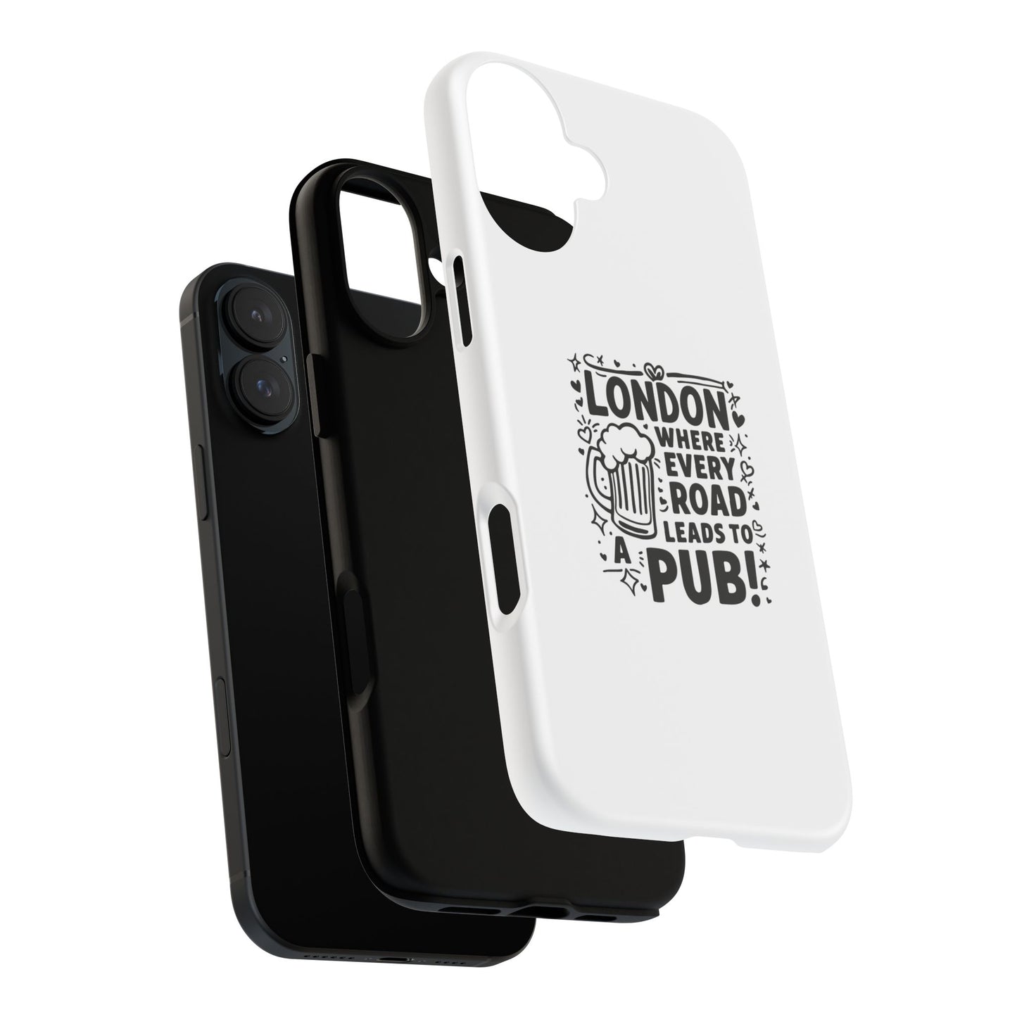London Pub-Themed Phone Case - Where Every Road Leads to a Pub!