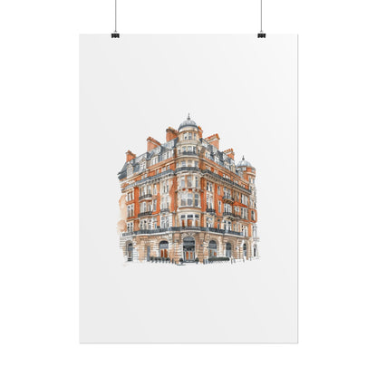 Elegant Architectural Rolled Posters, Art Prints for Home Decor, Gift for Housewarming, Wall Art for Living Room, Unique Art Decor