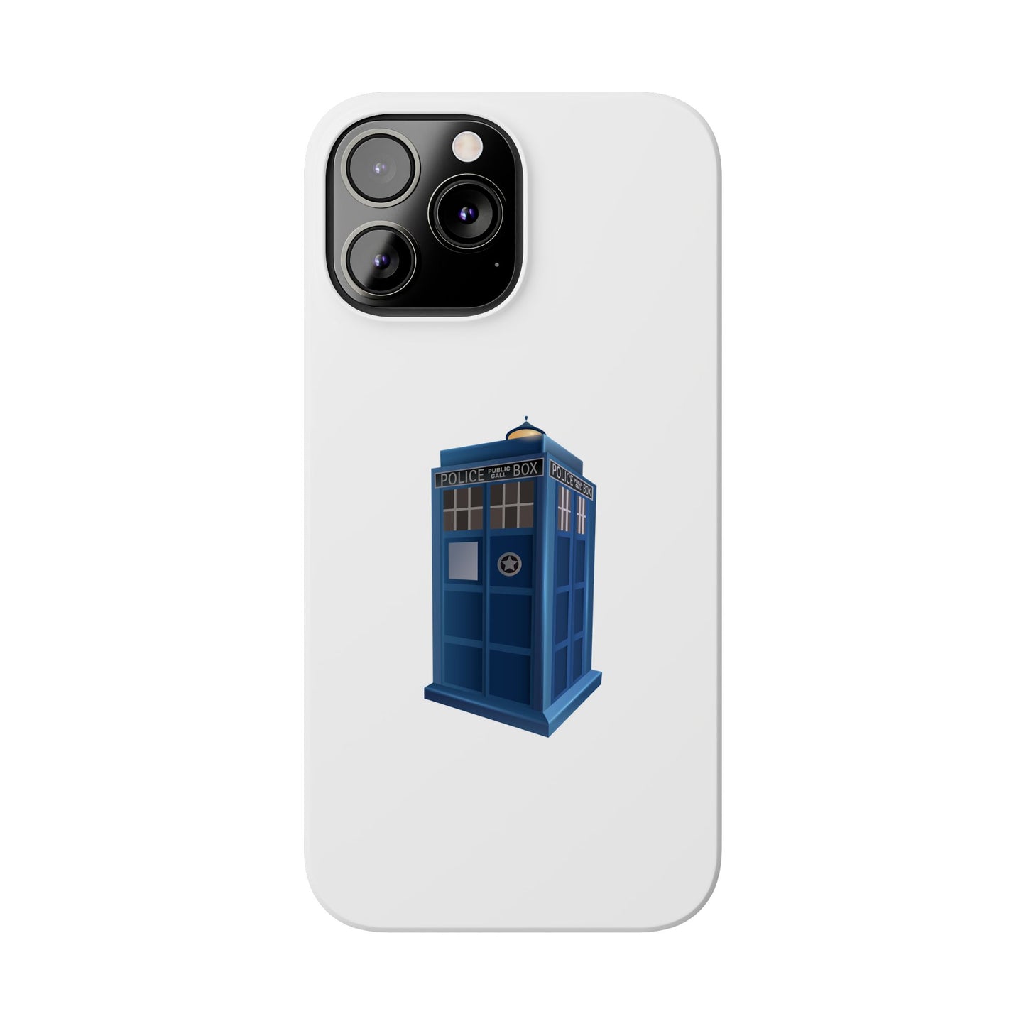 Doctor Who TARDIS Slim Phone Cases, Sci-Fi Phone Covers, Whovian Gifts, Geeky Accessories, Birthday Presents, Fun Tech Gear