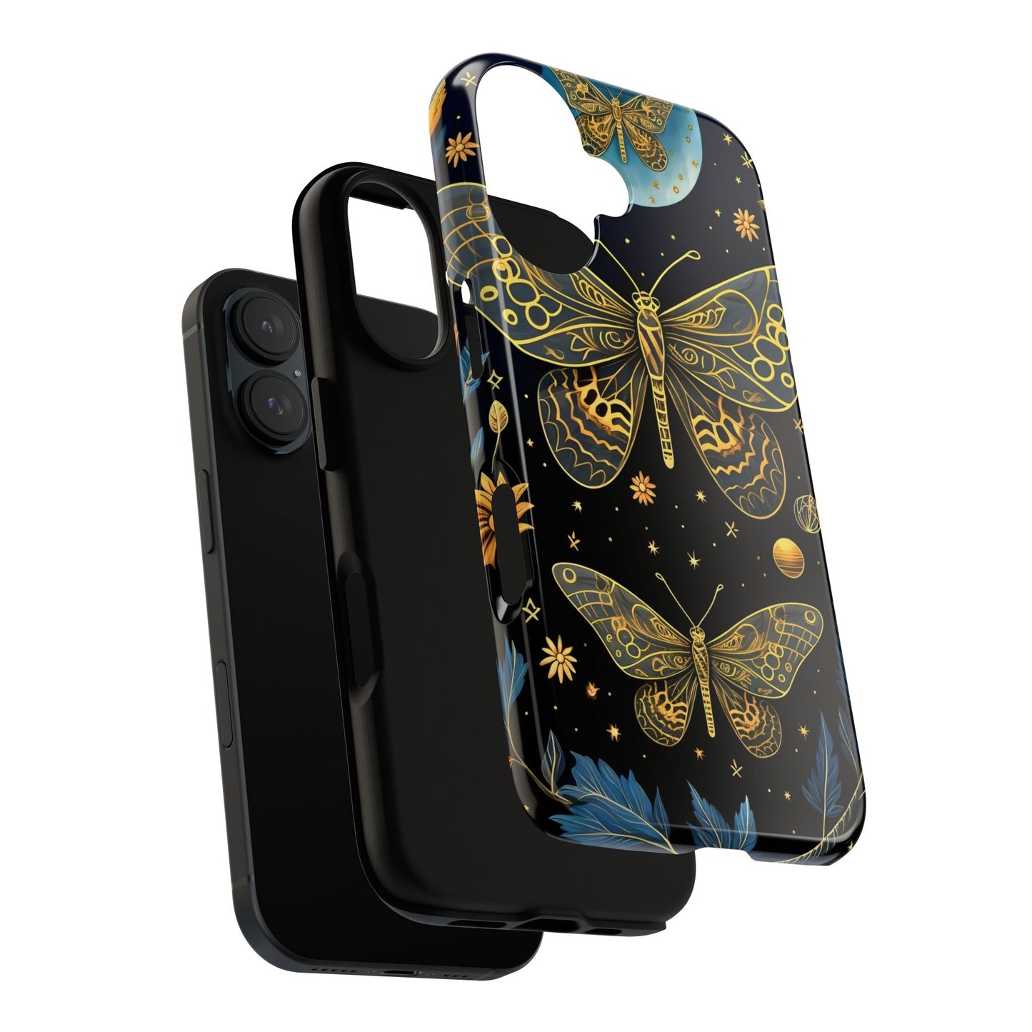 Butterfly Galaxy Phone Case | Tough Cases for Nature Lovers, Unique Phone Covers, Gift for Her, Boho Style, Floral Design
