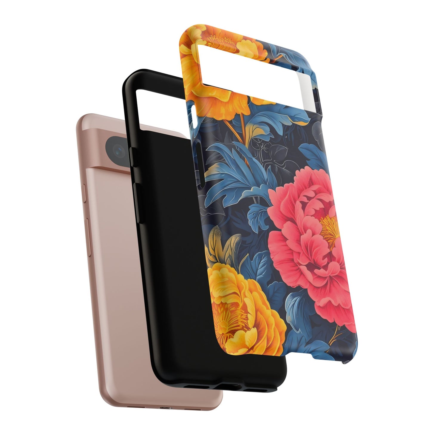 Floral Phone Case, Tough Cases, Stylish Mobile Cover, Gifts for Her, Phone Accessories, Unique Flower Design