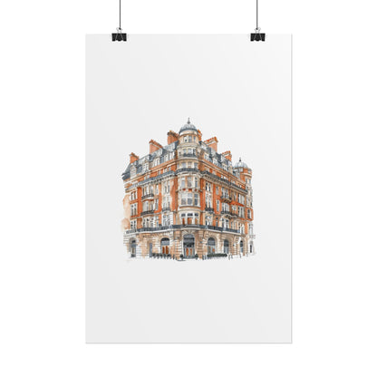 Elegant Architectural Rolled Posters, Art Prints for Home Decor, Gift for Housewarming, Wall Art for Living Room, Unique Art Decor