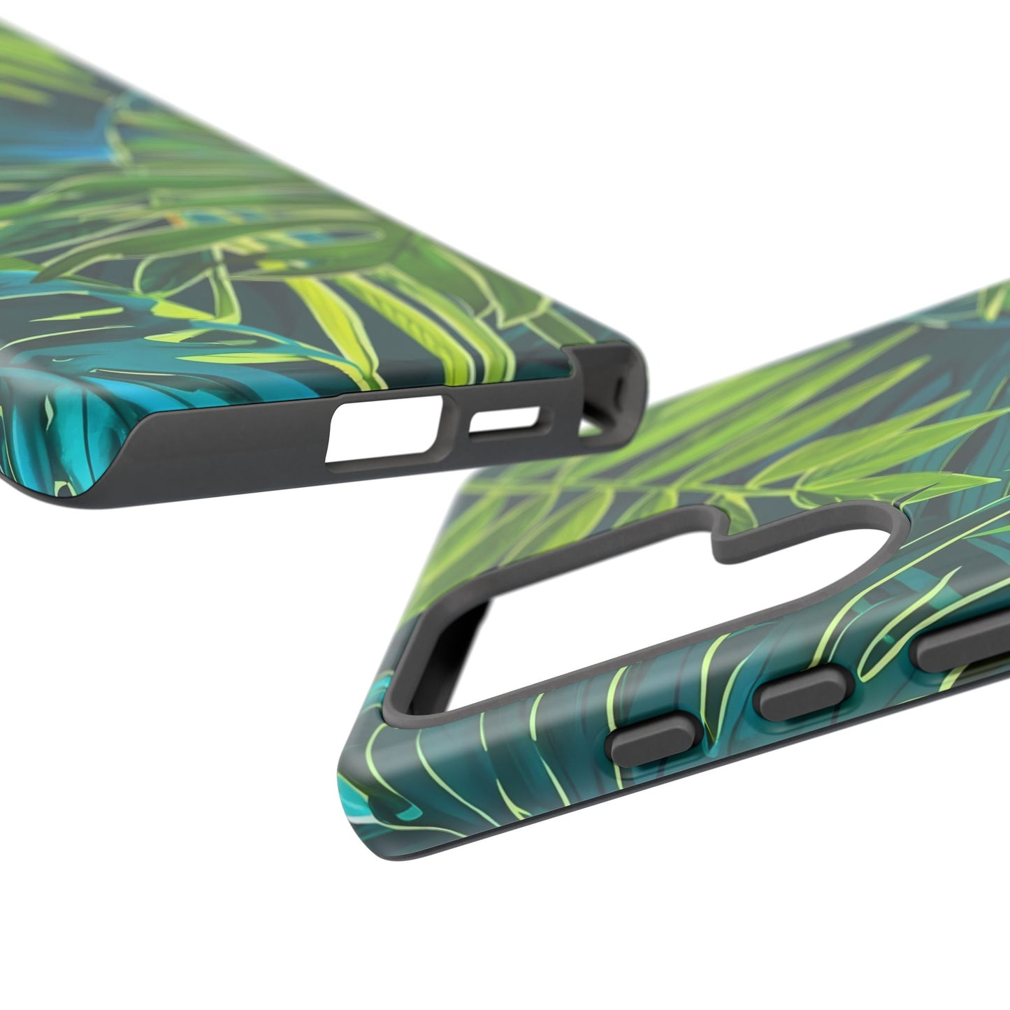 Tropical Phone Case - Durable Green Leaf Design, Eco-Friendly Gift, Trendy Accessory, Nature Lover's Case, Summer Vibes