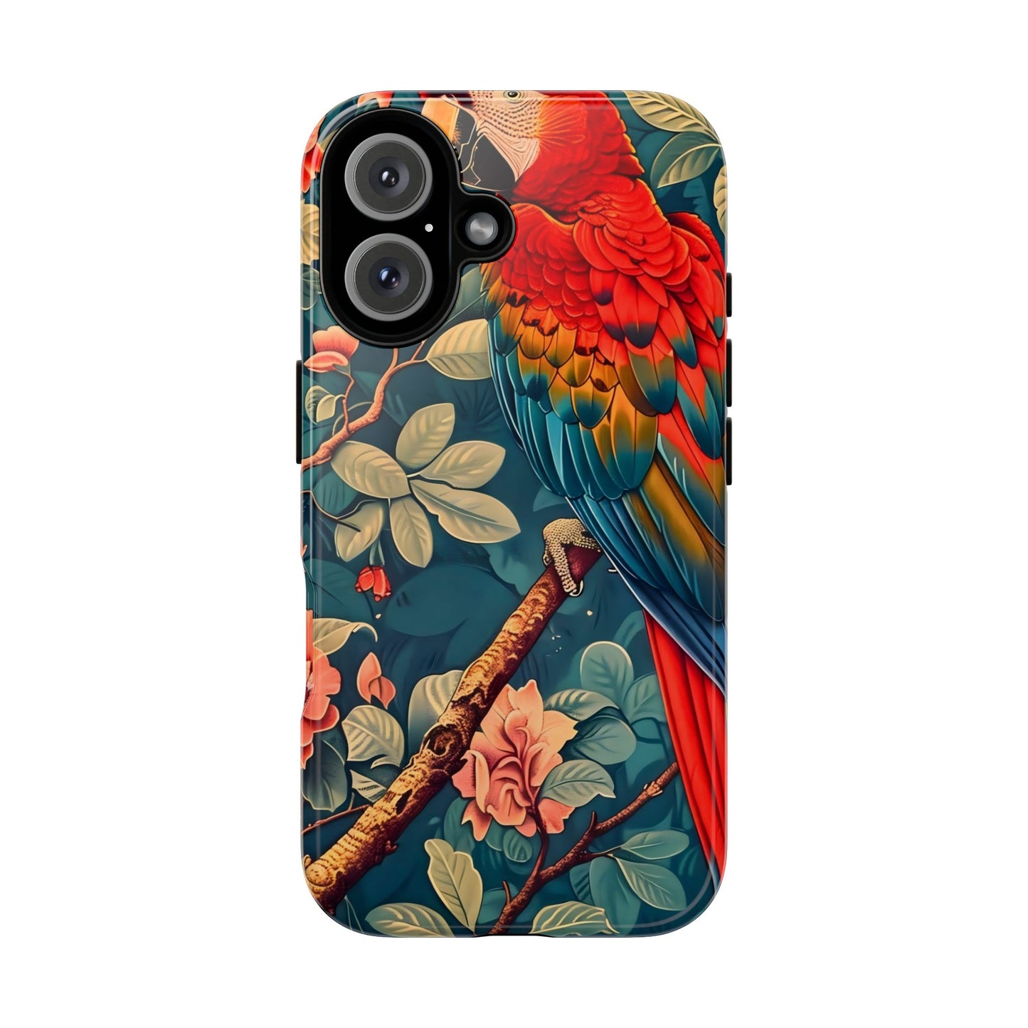 Tough Cases - Colorful Parrot Phone Case, Tropical Bird Phone Cover, Nature Lover Gift, Animal Print Case, Eco-Friendly Accessories
