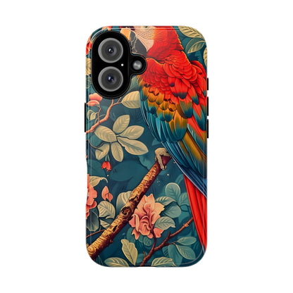 Tough Cases - Colorful Parrot Phone Case, Tropical Bird Phone Cover, Nature Lover Gift, Animal Print Case, Eco-Friendly Accessories