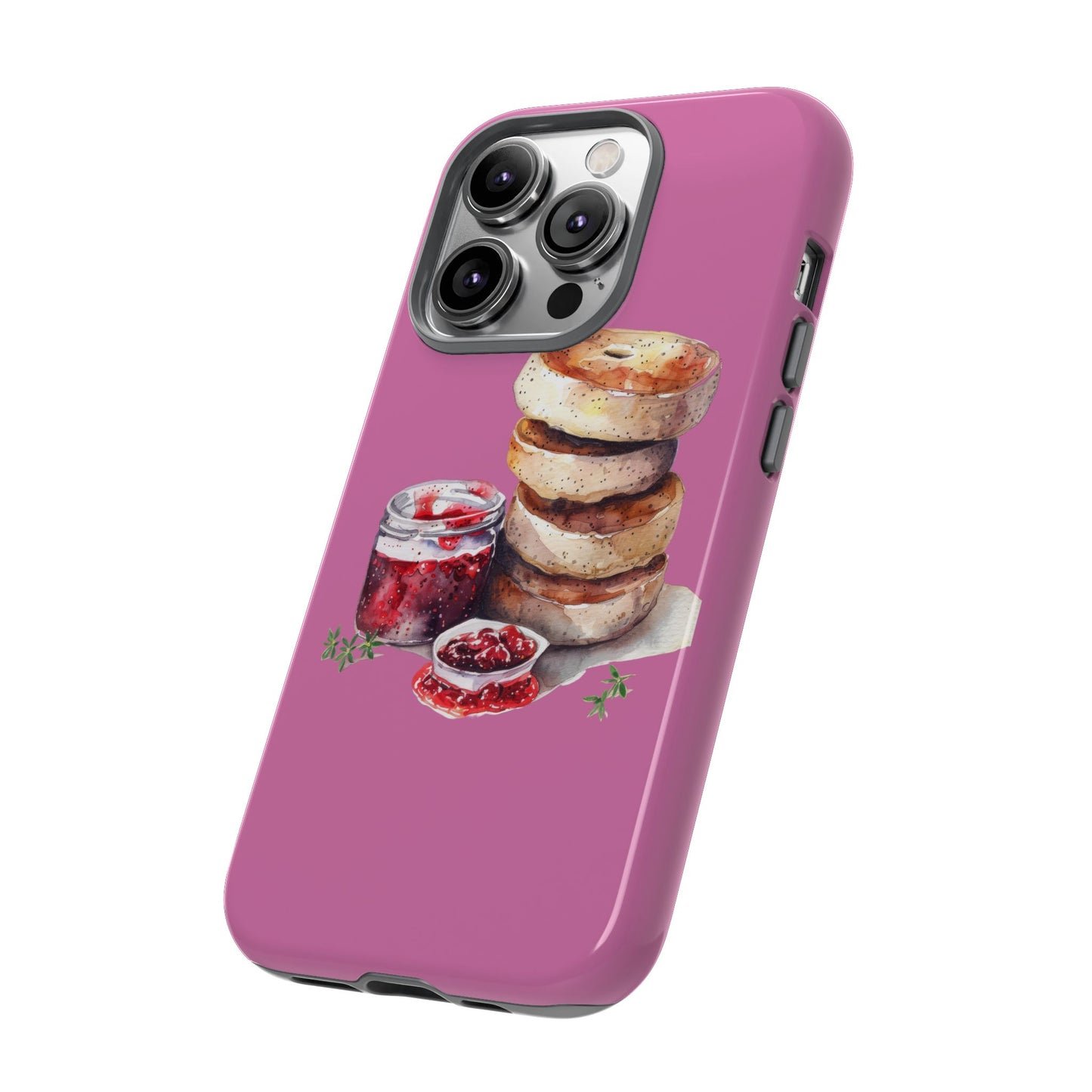 Cute Bagel Phone Case, Tough Cases for Food Lovers, Unique Gifts for Foodies, Phone Accessories for Breakfast Lovers, Fun and Stylish Cases