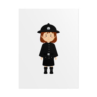 Charming Firefighter Rolled Posters for Kids' Rooms, Playful Wall Art, Fire Safety Decor, Kids' Gifts, Educational Prints