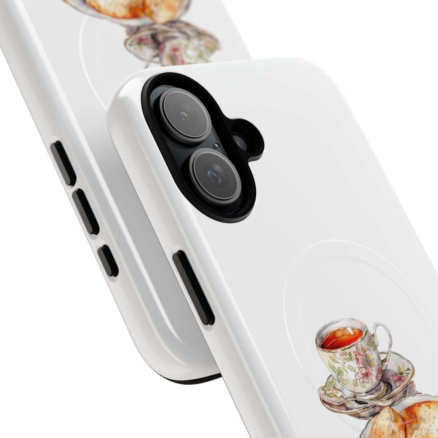 Charming Magnetic Phone Cases for Tea Lovers, Tough Phone Cover, Unique Gift, Cute Tea Design, Kitchen Decor