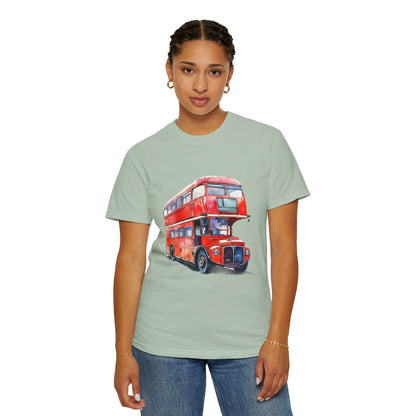 Unisex Garment-Dyed T-shirt - London’s Pride: The Iconic Red Bus
